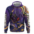 Personalized Gold Coast Titans Hoodie Aboriginal Dot Art - Dreamtime Rugby Mascot