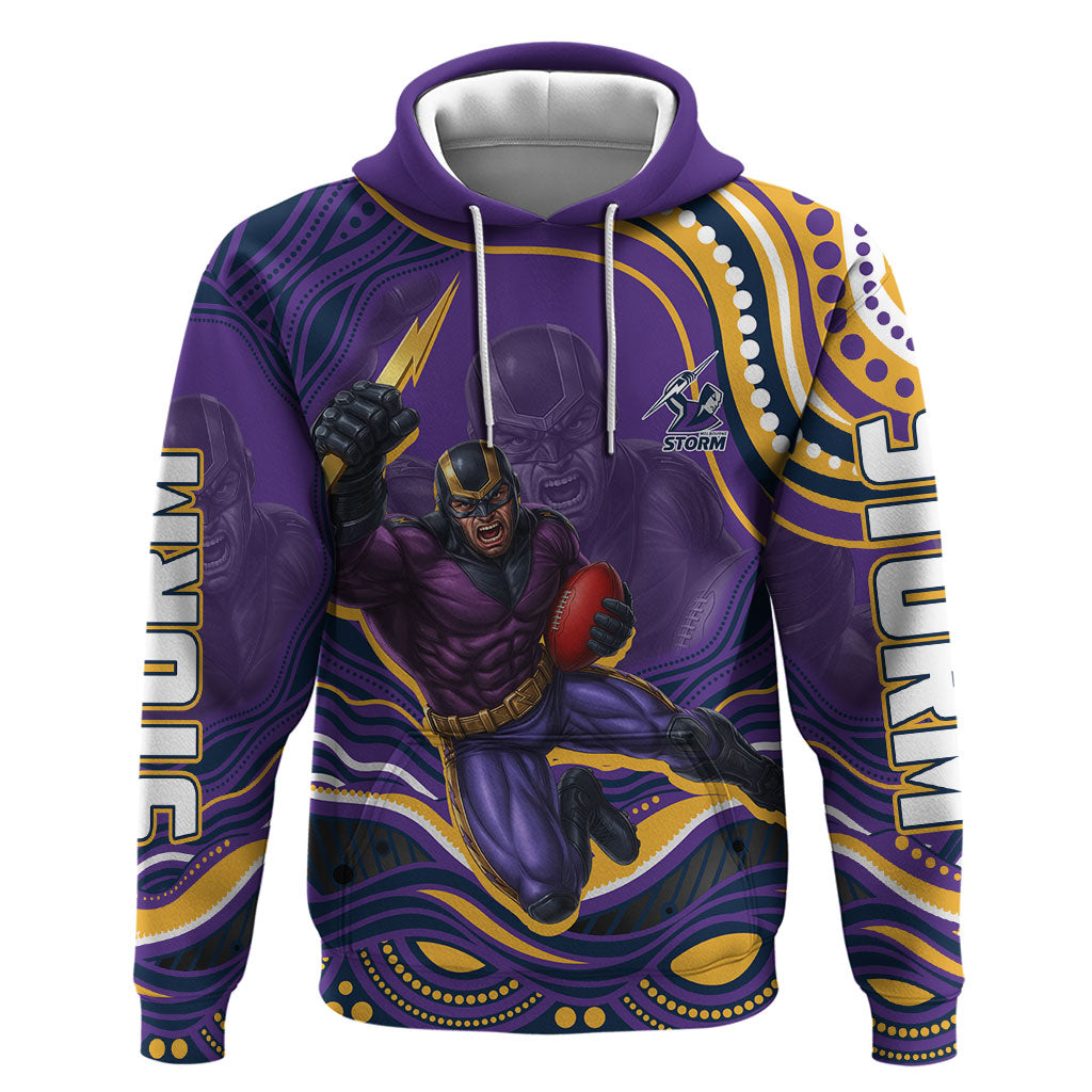 Personalized Gold Coast Titans Hoodie Aboriginal Dot Art - Dreamtime Rugby Mascot