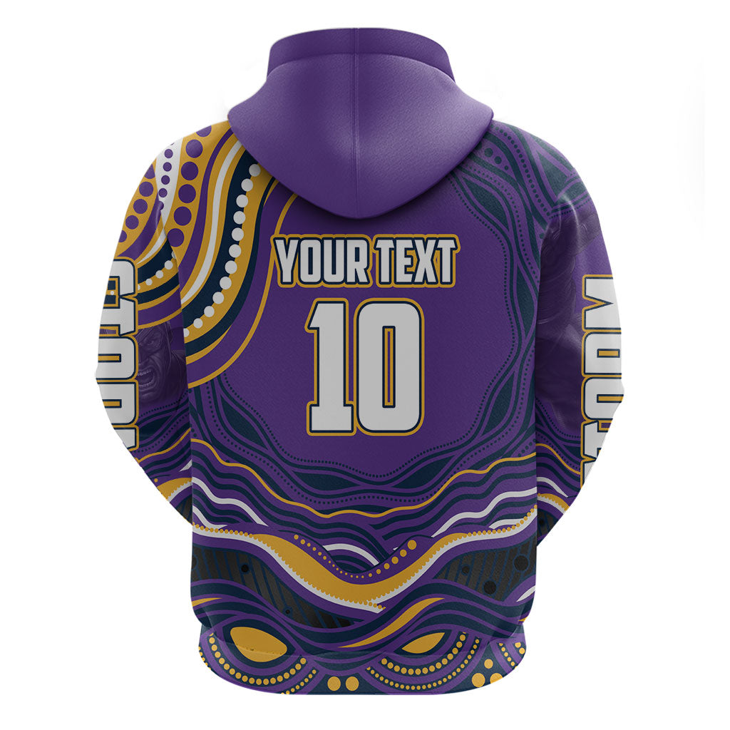 Personalized Gold Coast Titans Hoodie Aboriginal Dot Art - Dreamtime Rugby Mascot