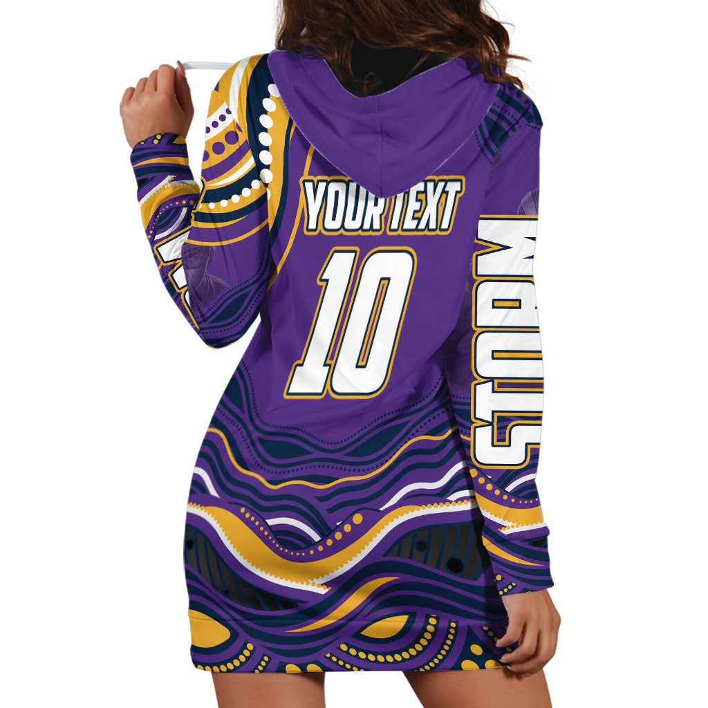 Personalized Gold Coast Titans Hoodie Dress Aboriginal Dot Art - Dreamtime Rugby Mascot