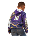 Personalized Gold Coast Titans Kid Hoodie Aboriginal Dot Art - Dreamtime Rugby Mascot