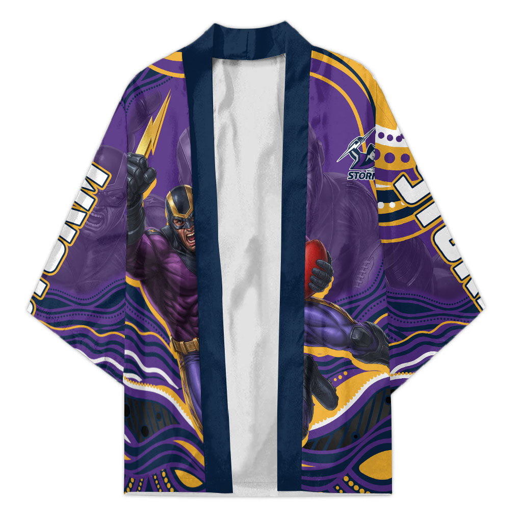 Personalized Gold Coast Titans Kimono Aboriginal Dot Art - Dreamtime Rugby Mascot