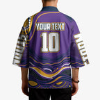 Personalized Gold Coast Titans Kimono Aboriginal Dot Art - Dreamtime Rugby Mascot