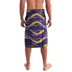 Personalized Gold Coast Titans Lavalava Aboriginal Dot Art - Dreamtime Rugby Mascot