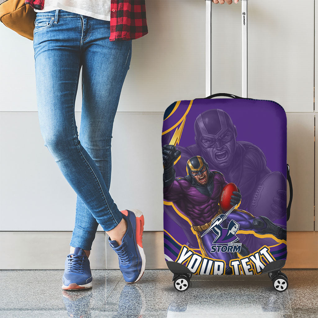 Personalized Gold Coast Titans Luggage Cover Aboriginal Dot Art - Dreamtime Rugby Mascot