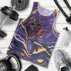 Personalized Gold Coast Titans Men Tank Top Aboriginal Dot Art - Dreamtime Rugby Mascot