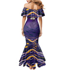 Personalized Gold Coast Titans Mermaid Dress Aboriginal Dot Art - Dreamtime Rugby Mascot