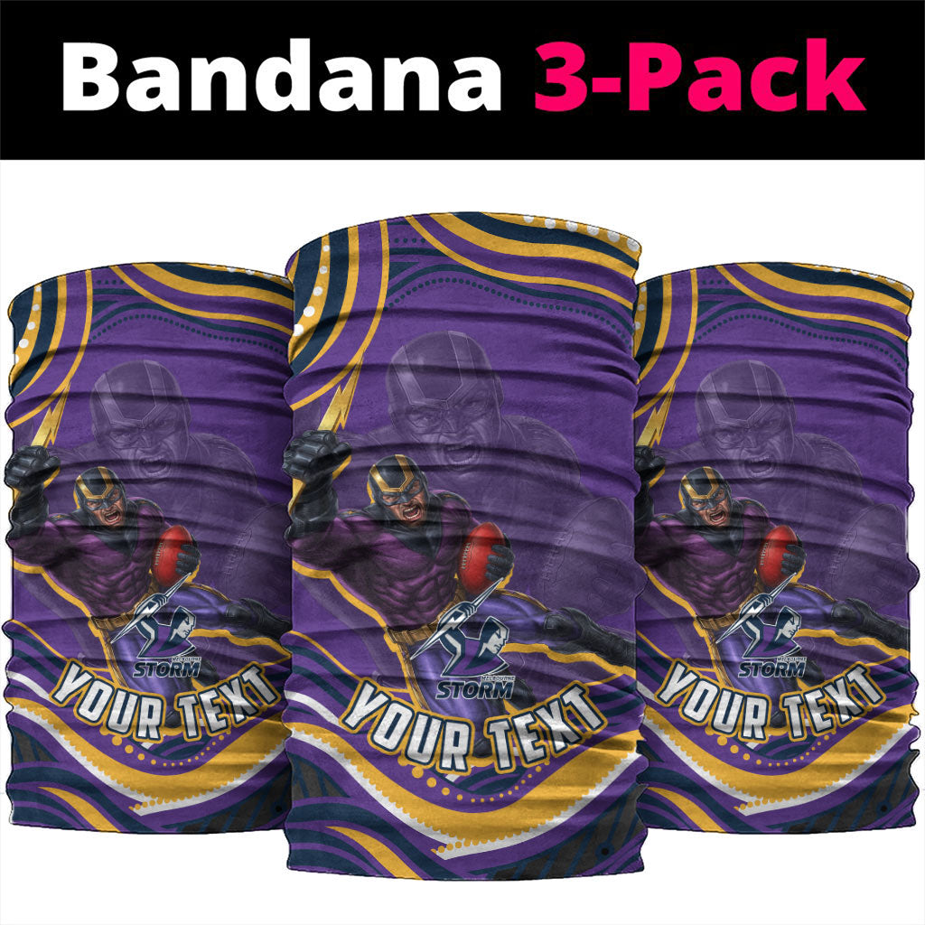 Personalized Gold Coast Titans Neck Gaiter Aboriginal Dot Art - Dreamtime Rugby Mascot
