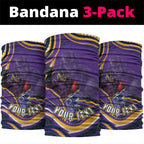 Personalized Gold Coast Titans Neck Gaiter Aboriginal Dot Art - Dreamtime Rugby Mascot