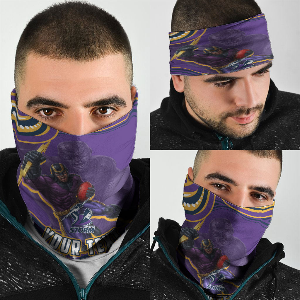 Personalized Gold Coast Titans Neck Gaiter Aboriginal Dot Art - Dreamtime Rugby Mascot