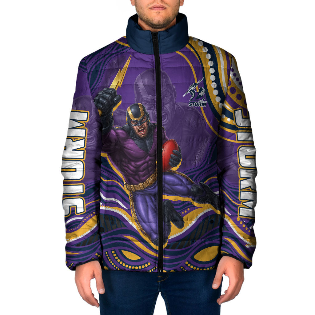 Personalized Gold Coast Titans Padded Jacket Aboriginal Dot Art - Dreamtime Rugby Mascot