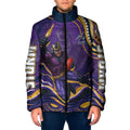 Personalized Gold Coast Titans Padded Jacket Aboriginal Dot Art - Dreamtime Rugby Mascot
