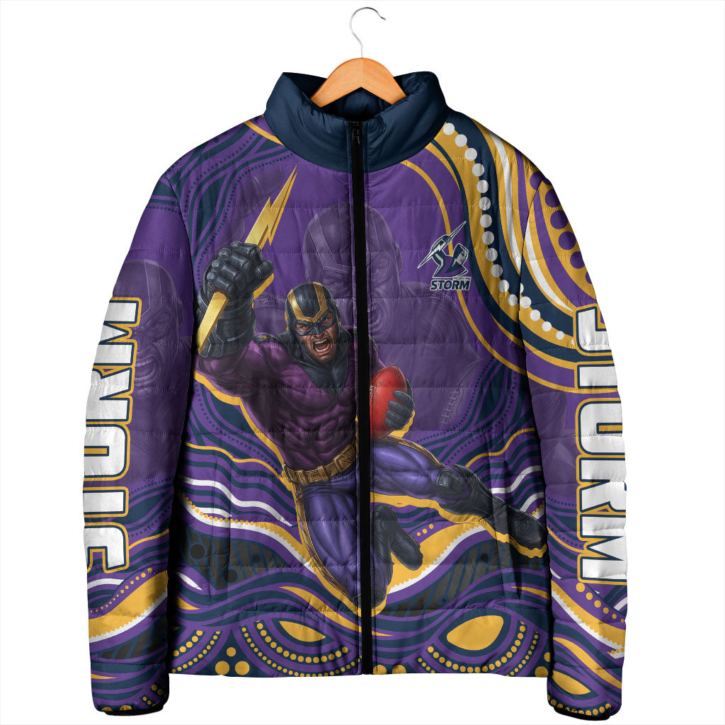 Personalized Gold Coast Titans Padded Jacket Aboriginal Dot Art - Dreamtime Rugby Mascot