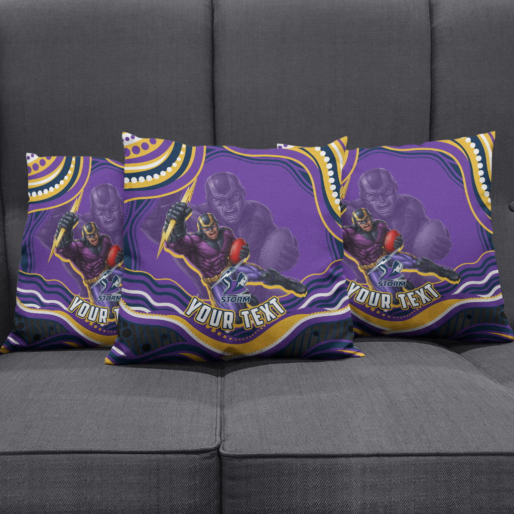 Personalized Gold Coast Titans Pillow Cover Aboriginal Dot Art - Dreamtime Rugby Mascot