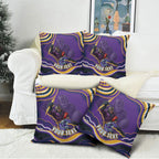 Personalized Gold Coast Titans Pillow Cover Aboriginal Dot Art - Dreamtime Rugby Mascot