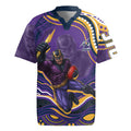 Personalized Gold Coast Titans Rugby Jersey Aboriginal Dot Art - Dreamtime Rugby Mascot