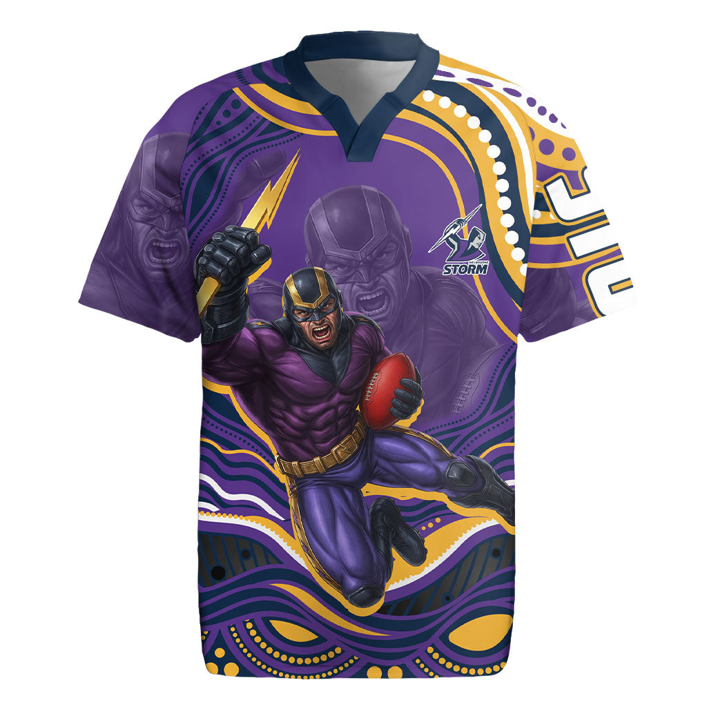 Personalized Gold Coast Titans Rugby Jersey Aboriginal Dot Art - Dreamtime Rugby Mascot