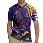 Personalized Gold Coast Titans Rugby Jersey Aboriginal Dot Art - Dreamtime Rugby Mascot
