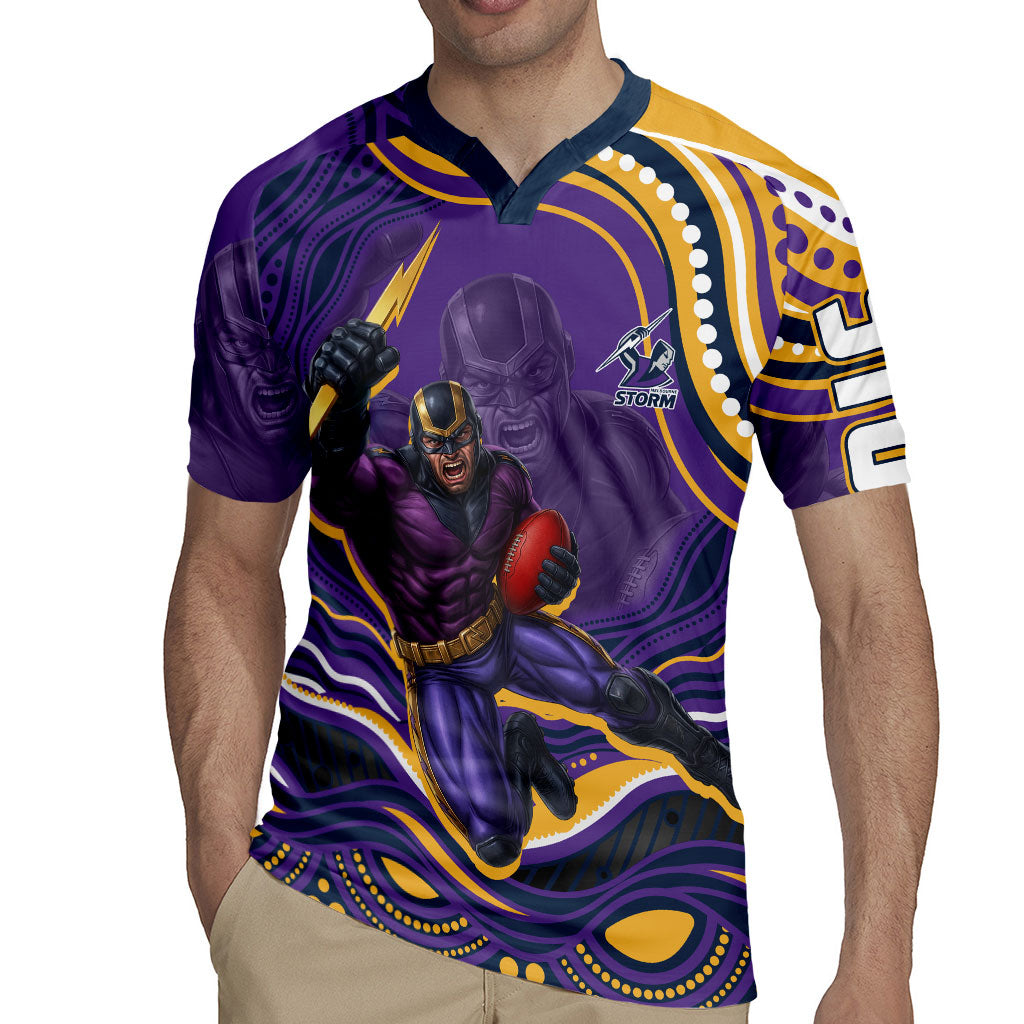 Personalized Gold Coast Titans Rugby Jersey Aboriginal Dot Art - Dreamtime Rugby Mascot