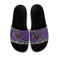 Personalized Gold Coast Titans Slide Sandals Aboriginal Dot Art - Dreamtime Rugby Mascot