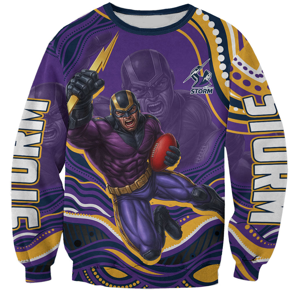 Personalized Gold Coast Titans Sweatshirt Aboriginal Dot Art - Dreamtime Rugby Mascot