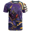 Personalized Gold Coast Titans T Shirt Aboriginal Dot Art - Dreamtime Rugby Mascot