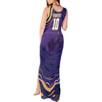 Personalized Gold Coast Titans Tank Maxi Dress Aboriginal Dot Art - Dreamtime Rugby Mascot