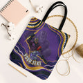 Personalized Gold Coast Titans Tote Bag Aboriginal Dot Art - Dreamtime Rugby Mascot