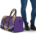 Personalized Gold Coast Titans Travel Bag Aboriginal Dot Art - Dreamtime Rugby Mascot