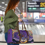 Personalized Gold Coast Titans Travel Bag Aboriginal Dot Art - Dreamtime Rugby Mascot