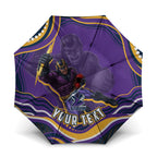 Personalized Gold Coast Titans Umbrella Aboriginal Dot Art - Dreamtime Rugby Mascot