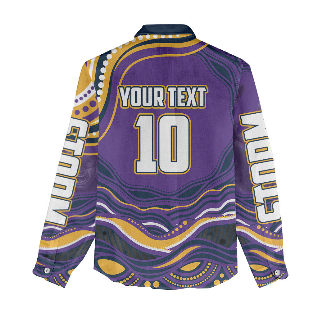 Personalized Gold Coast Titans Women Casual Shirt Aboriginal Dot Art - Dreamtime Rugby Mascot