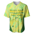 Matildas Australia Go Champions Baseball Jersey Indigenous Dot Art Kangaroo Southern Cross Stars