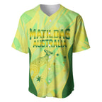 Matildas Australia Go Champions Baseball Jersey Indigenous Dot Art Kangaroo Southern Cross Stars