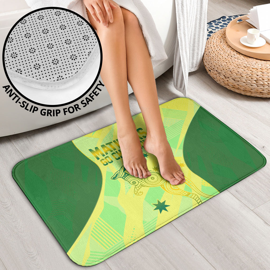 Matildas Australia Go Champions Bathroom Set Indigenous Dot Art Kangaroo Southern Cross Stars