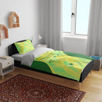 Matildas Australia Go Champions Bedding Set Indigenous Dot Art Kangaroo Southern Cross Stars