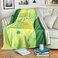 Matildas Australia Go Champions Blanket Indigenous Dot Art Kangaroo Southern Cross Stars