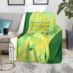 Matildas Australia Go Champions Blanket Indigenous Dot Art Kangaroo Southern Cross Stars