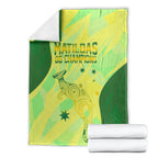Matildas Australia Go Champions Blanket Indigenous Dot Art Kangaroo Southern Cross Stars