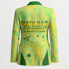 Matildas Australia Go Champions Blazer Indigenous Dot Art Kangaroo Southern Cross Stars