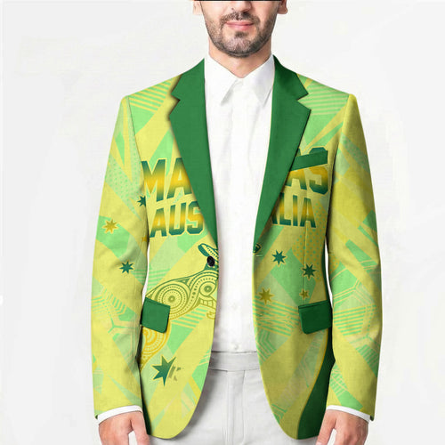 Matildas Australia Go Champions Blazer Indigenous Dot Art Kangaroo Southern Cross Stars