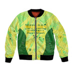 Matildas Australia Go Champions Bomber Jacket Indigenous Dot Art Kangaroo Southern Cross Stars