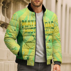 Matildas Australia Go Champions Bomber Puffer Jacket Indigenous Dot Art Kangaroo Southern Cross Stars