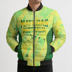 Matildas Australia Go Champions Bomber Puffer Jacket Indigenous Dot Art Kangaroo Southern Cross Stars
