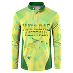 Matildas Australia Go Champions Button Sweatshirt Indigenous Dot Art Kangaroo Southern Cross Stars