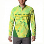 Matildas Australia Go Champions Button Sweatshirt Indigenous Dot Art Kangaroo Southern Cross Stars
