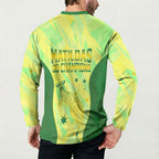Matildas Australia Go Champions Button Sweatshirt Indigenous Dot Art Kangaroo Southern Cross Stars