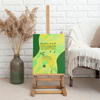 Matildas Australia Go Champions Canvas Wall Art Indigenous Dot Art Kangaroo Southern Cross Stars