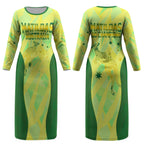 Matildas Australia Go Champions Couples Matching Long Sleeve Bodycon Dress and Hawaiian Shirt Indigenous Dot Art Kangaroo Southern Cross Stars