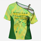 Matildas Australia Go Champions Cross Shoulder Shirt Indigenous Dot Art Kangaroo Southern Cross Stars